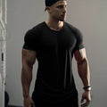 Maglietta sportiva uomo Valstrend, girocollo slim fit, manica corta, adatta a corsa e allenamento fitness, tessuto leggero.
