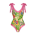 Costume da bagno intero retrò da donna Valstrend, con scollo a V, gonna sottile e copertura addominale, ideale per spiaggia e piscina