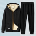 Giacca sportiva casual con zip e cappuccio, in lana di agnello, per adulti di mezza età, marca Valstrend.