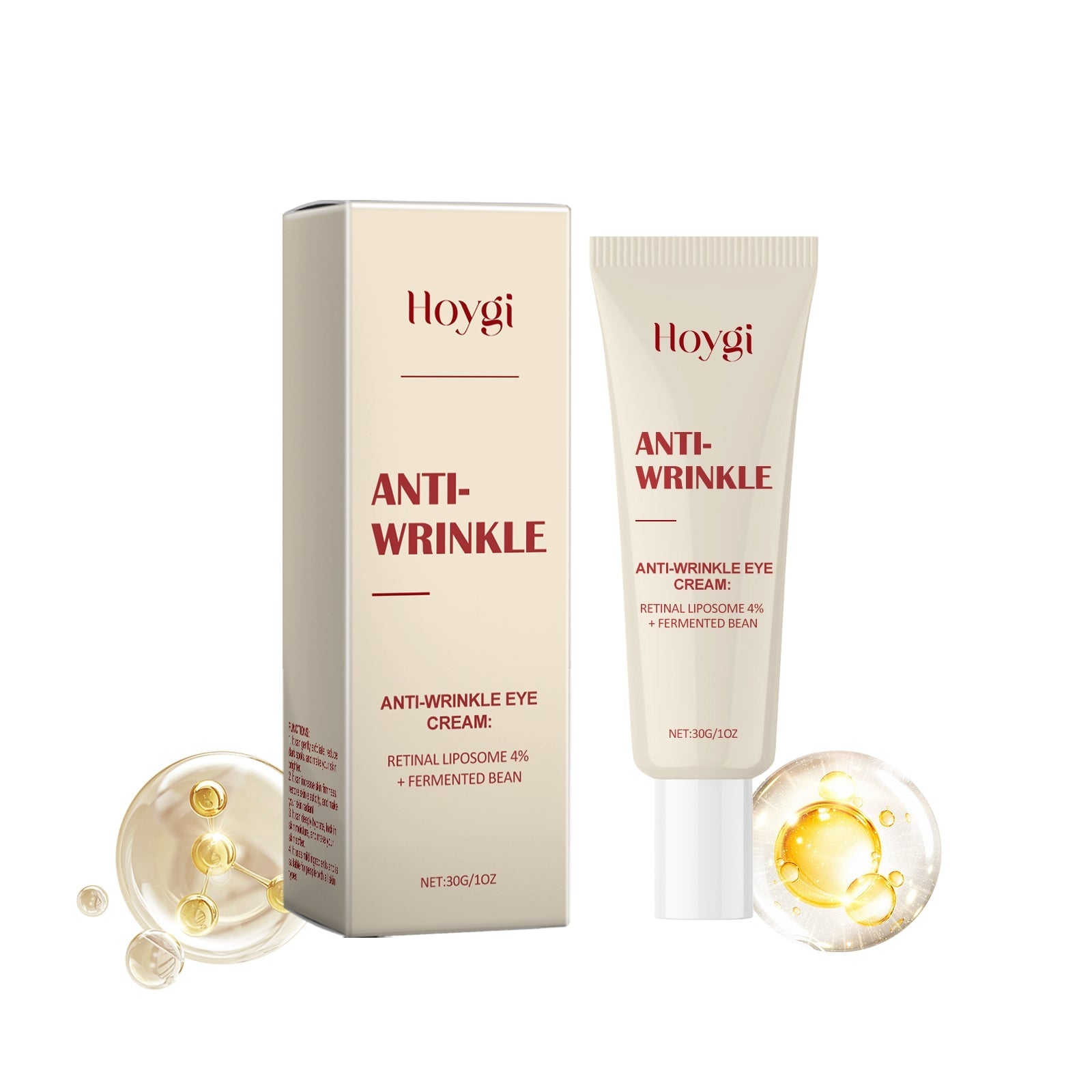Crema occhi anti-invecchiamento Valstrend Shop con confezione e applicatore, ideale per ridurre le rughe e le linee sottili intorno agli occhi
