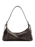 Borsa tracolla in pelle a cera oleosa in stile retrò con design speciale e texture avanzata, marca Valstrend.