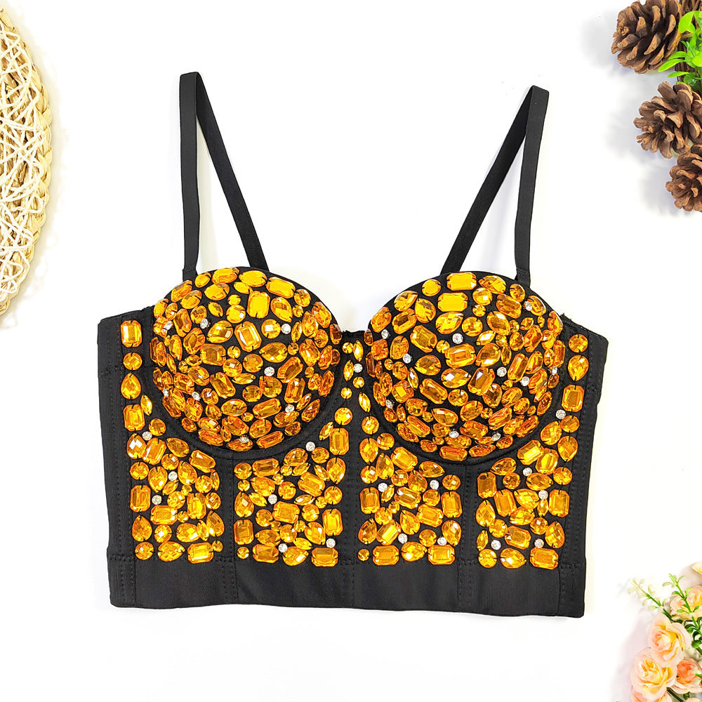 Top a tube beaded Valstrend, con dettagli di perline e stile hot girl, mostrato in immagine con design elegante e moderno.