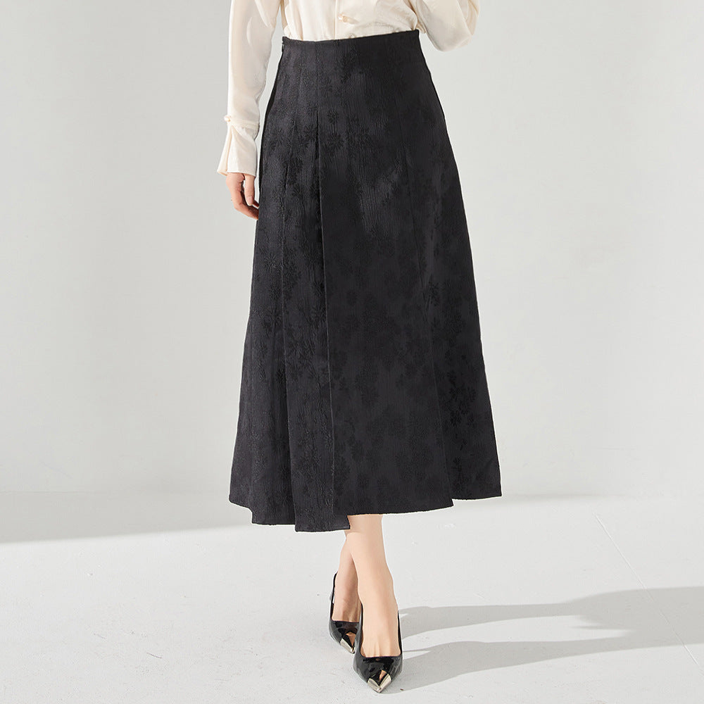 Jacquard Improved Horse-face Skirt Skirt For Women