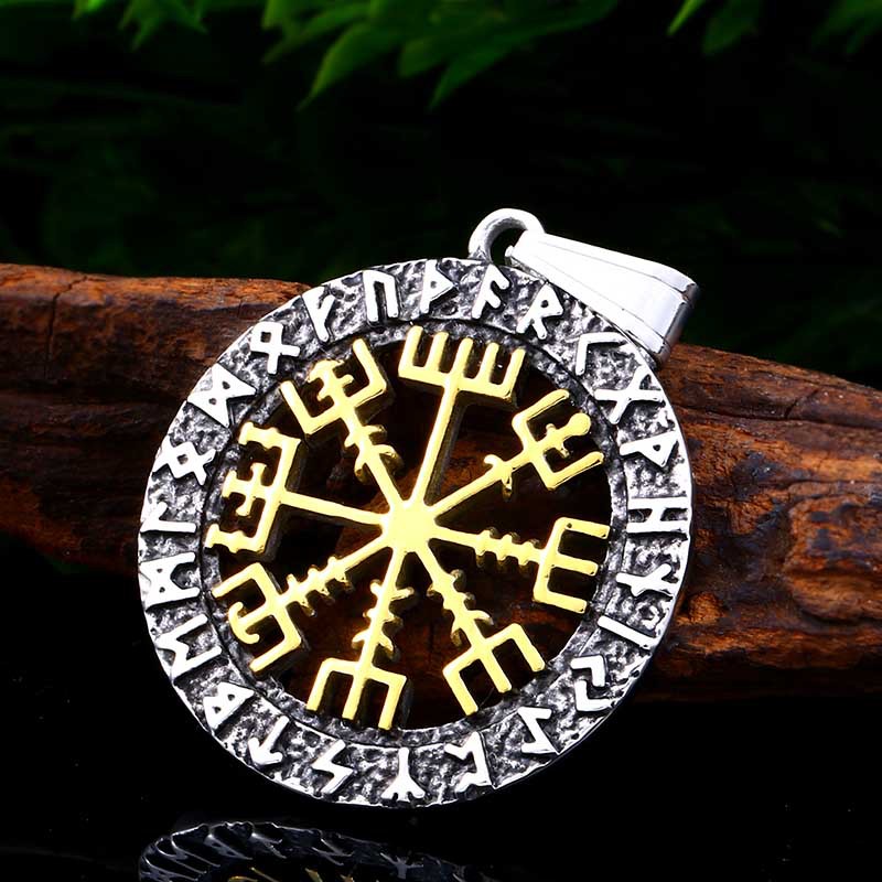 Ciondolo in acciaio inossidabile con lettera vichinga Valstrend, design dettagliato e resistente, da indossare come accessorio distintivo