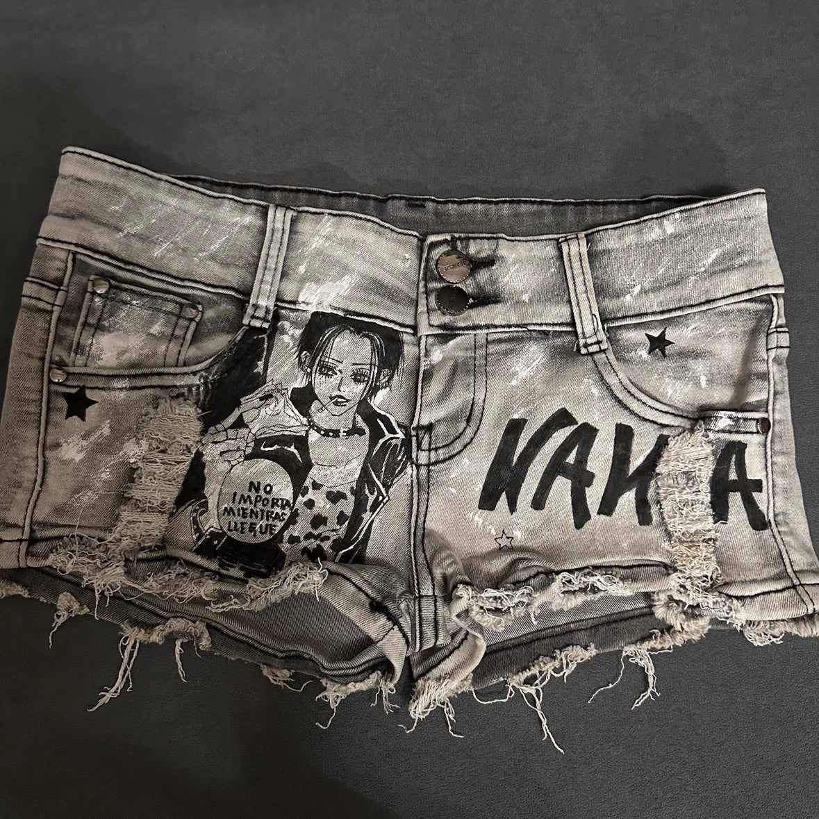 American Hot Girl Retro Low Waist Denim Shorts Women