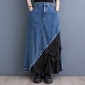 Gonna da donna Valstrend, gonna casual a balze all-match in tessuto leggero, stile fashion e comodo.