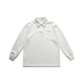 New Autumn Drop Shoulder Polo Shirt Long Sleeve American Trendy Loose Lapels Pocket T-shirt