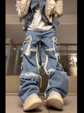 Men's Fashion Casual Loose Hole Stitching Pants