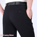Men's Suit Pants High Waist Loose Business Formal Wear