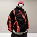Giacca casual da uomo in cotone imbottito Valstrend, stile moda uomo, vista frontale con zip e tasche.