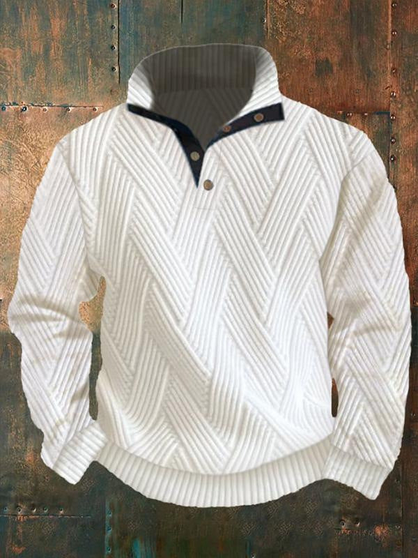 Maglione da uomo Valstrend shop in digitale stampa primavera e autunno con zip, stile casual e tessuto confortevole.
