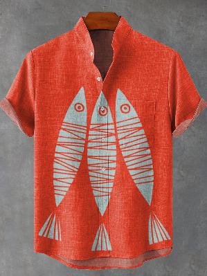 Camicia hawaiana a maniche corte Valstrend con stampa floreale colorata, tessuto leggero e stile estivo.