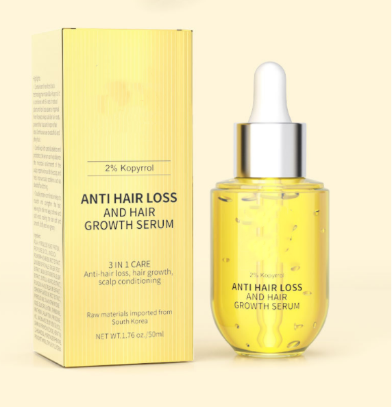 Olio essenziale liquido di zenzero per capelli, prodotto naturale di Valstrend shop, con bottiglia e etichetta visibile