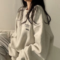 Vestito oversize di moda Valstrend con interno in fleece, tessuto spesso e comodo, taglie forti per uno stile rilassato.