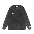 Maglione uomo con collo rotondo, effetto usurato e sbiadito, marca Valstrend, tessuto morbido e stile casual.