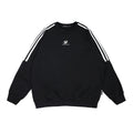 Maglione sportivo a maniche lunghe Valstrend, girocollo, con tre bande colorate e dettagli eleganti, ideale per uomo.