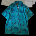 Camicia da uomo vintage con stampa floreale, dipinto ad olio, stile artistico e retrò, marca Valstrend shop