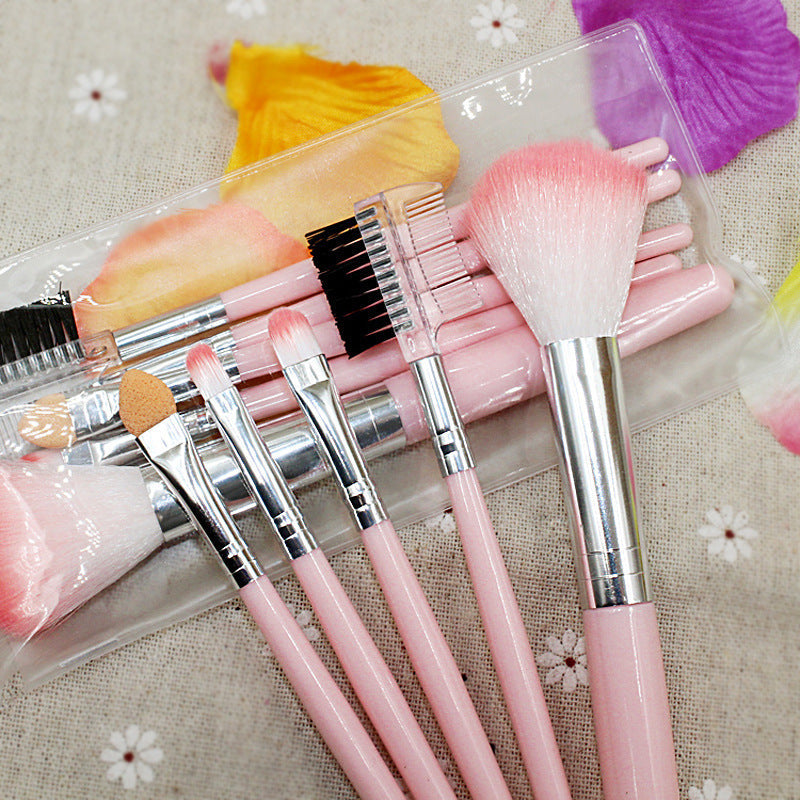 Set di 5 pennelli per trucco Valstrend, include pennelli per sopracciglia, labbra e mascara, con manici eleganti e setole morbide