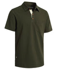 Maglia polo da uomo Valstrend con elementi di moda personalizzati, stampa 3D, tre bottoni e tasca a scomparto, stile elegante e casual