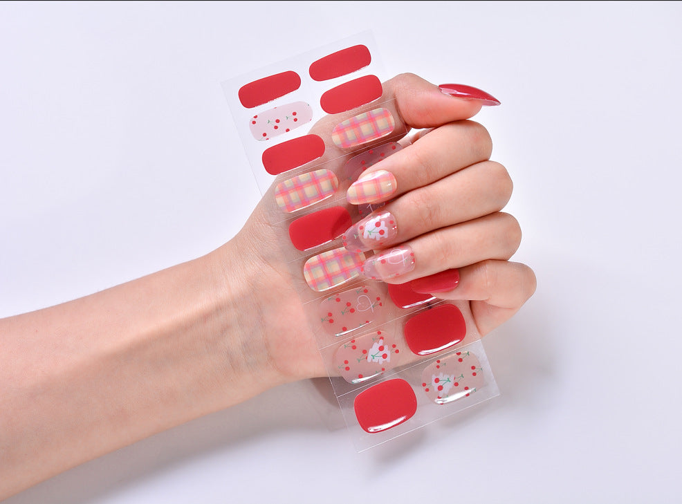 Patch per unghie semplici da donna Valstrend, adesivi gel per unghie eleganti e facili da applicare, stile moda femminile.