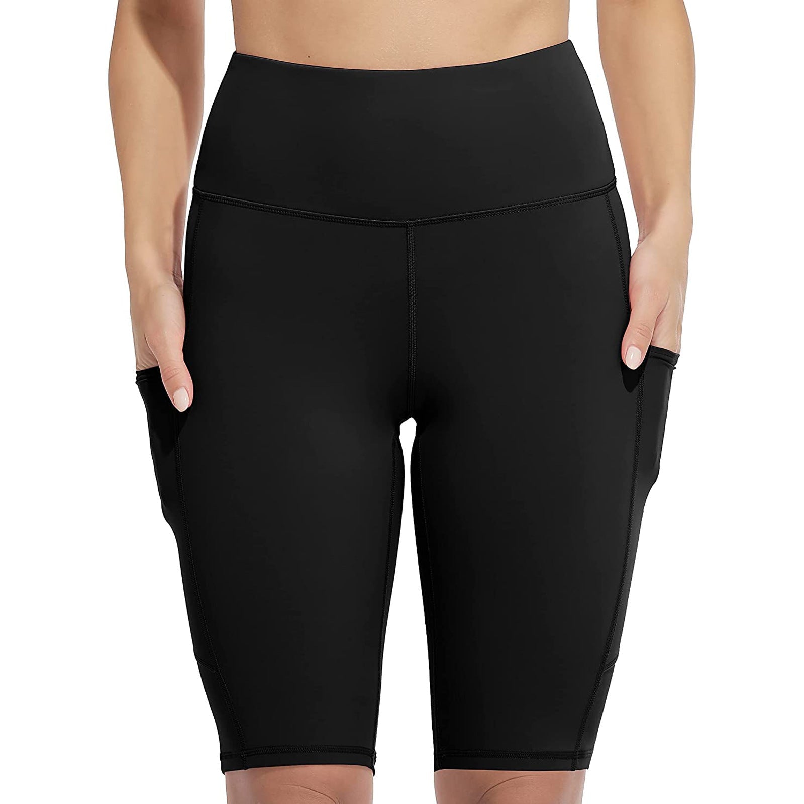 Pantaloni yoga donna Valstrend con stampa leopardata, vita alta e tessuto elasticizzato, moda casual e comoda