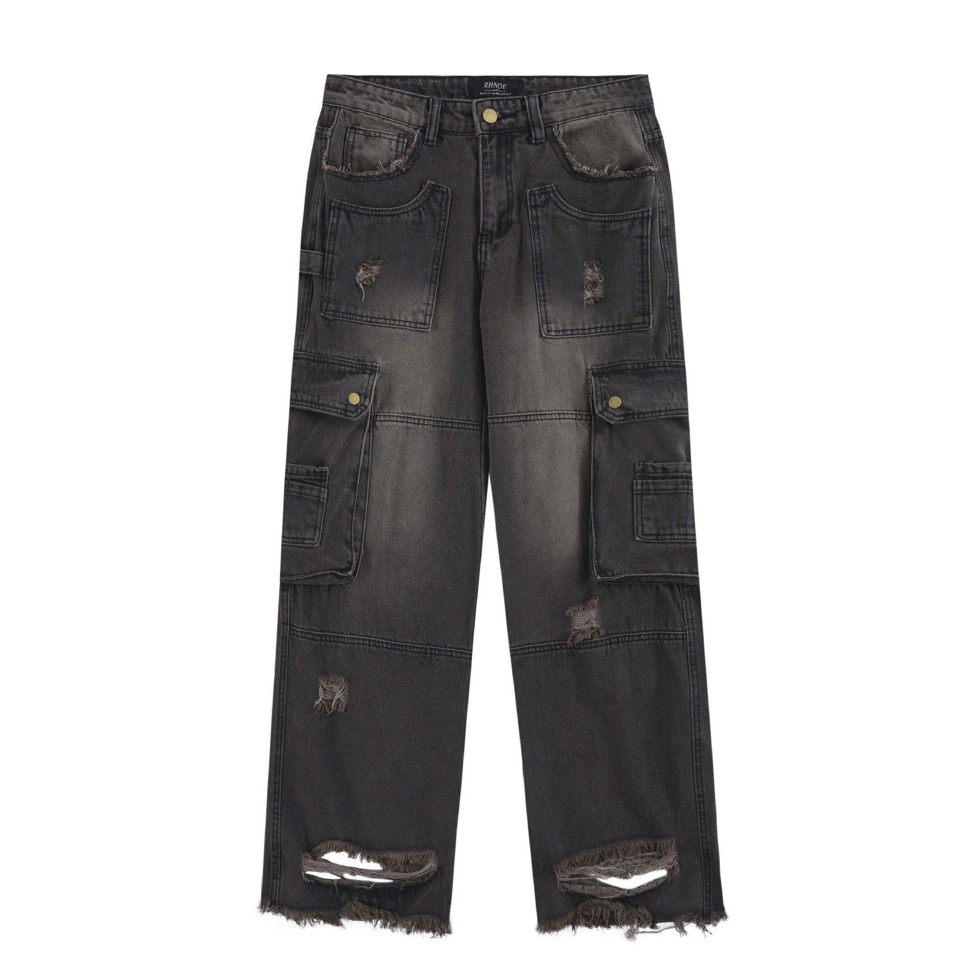 Pantaloni lunghi moda uomo e donna Valstrend, tessuto morbido, stile casual, vestibilità comoda, colore nero.