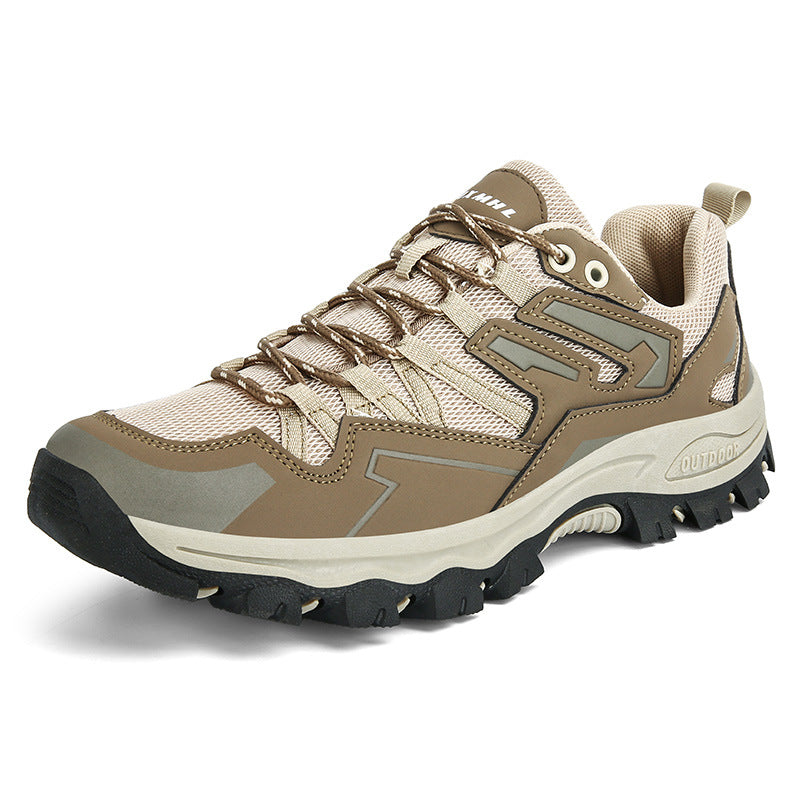 Scarpe da arrampicata da donna Valstrend, stivali da esterno alla moda in pelle con suola robusta e design sportivo.