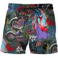 Pantaloni larghi in stile cinese Valstrend con stampa dragon e fenice, tessuto traspirante e design casual e creativo.