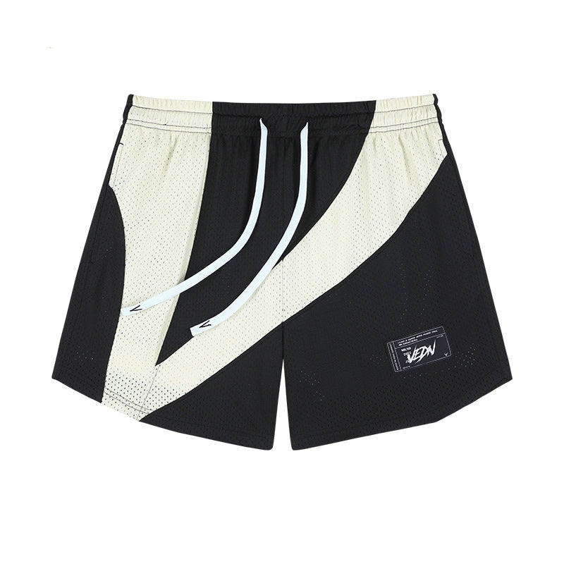 Pantaloncini da basket estivi da uomo Valstrend, stile americano, con tasche e dettagli sportivi in tessuto leggero e traspirante.