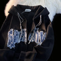 Cardigan donna Valstrend con zip, stile letter XINGX, morbido cappotto maglione in tessuto caldo e confortevole