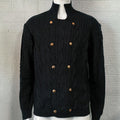 Maglione da uomo Valstrend in maglia doppio petto con colletto half color, colore unito, stile classico e caldo.