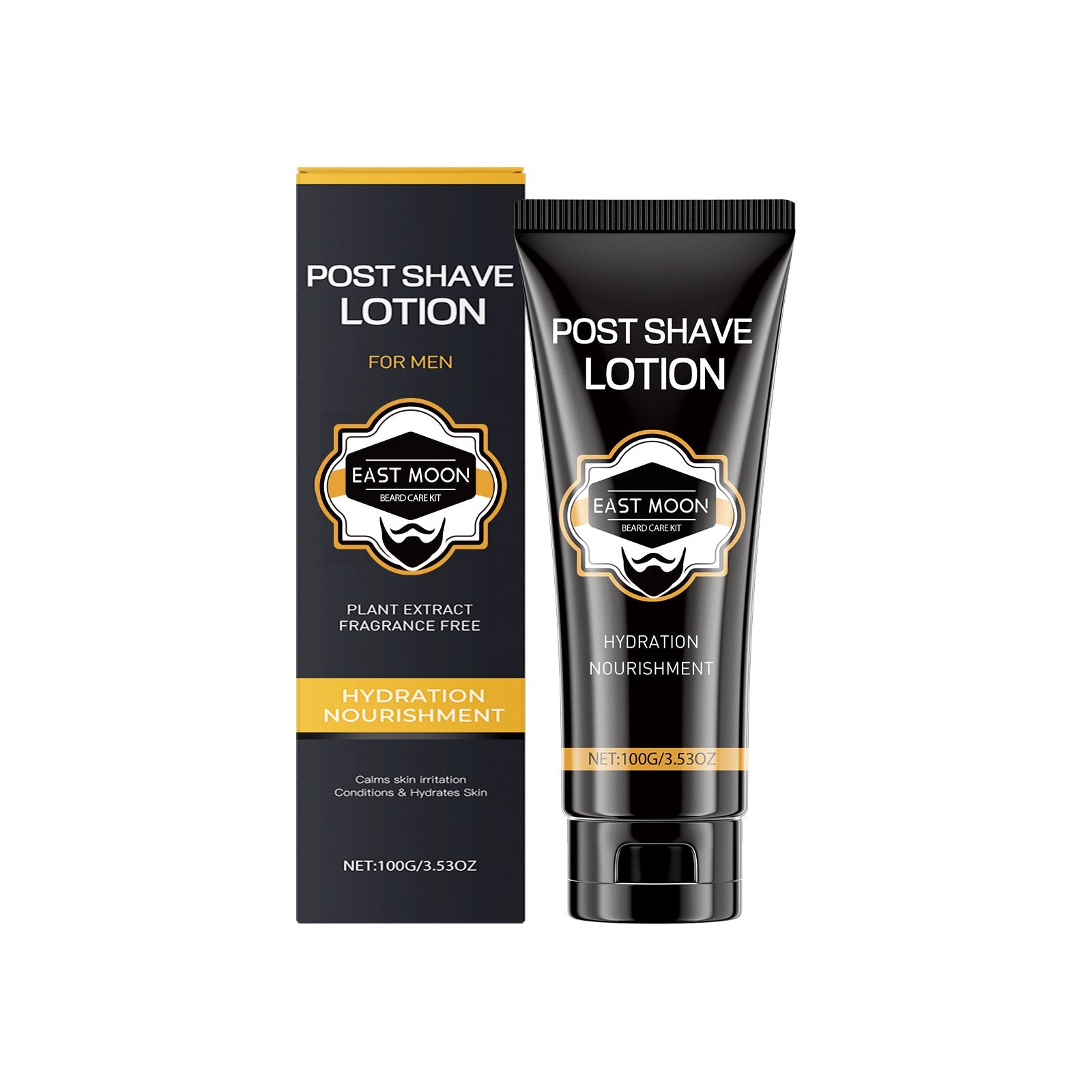 Lotion dopobarba Valstrend per la cura della pelle, idratante e nutriente, in bottiglia con etichetta bianca.