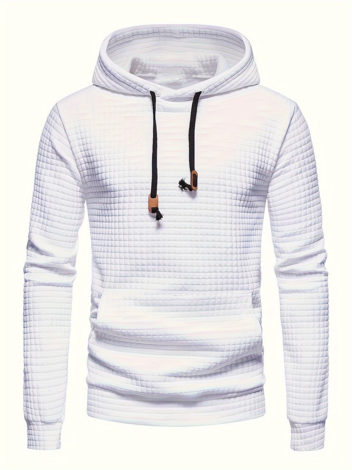 Solid Hoodie, Cool Hoodies For Men, Men's Casual Graphic Design Pullover Hooded Sweatshirt With Kangaroo Pocket Streetwear For Winter Fall, As Gifts