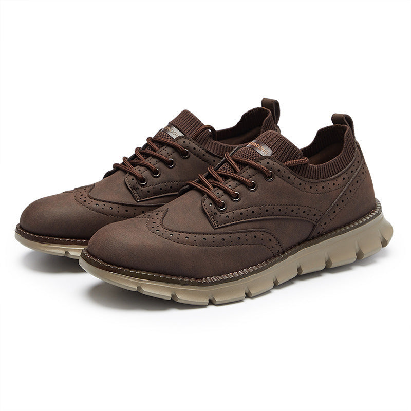 Scarpe sportive da uomo plus size Valstrend per autunno e inverno, con suola antiscivolo e design resistente alle condizioni climatiche.