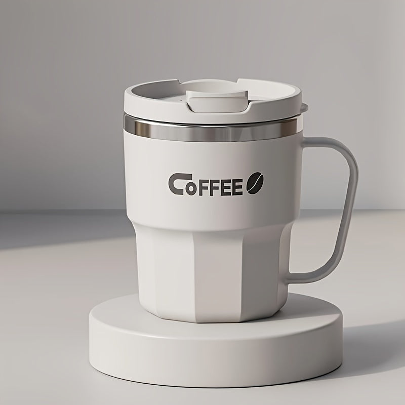 Double Insulated Coffee Mug with Lid - Perfect Gift for Christmas, Valentine's Day, or Mother's Day - Hand Wash Only - Reusable - Travel Friendly - No Spill Design