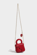 Borsa donna Valstrend con catena fashion, dettagli decorativi e design elegante, ideale per uno stile alla moda e di tendenza.