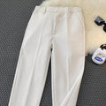 Pantaloni casual in stile waffle Valstrend, slim fit, a gamba dritta, morbidi e comodi da indossare.