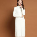 Maglietta oversize Valstrend con maniche lunghe e lunghezza sopra il ginocchio, morbida e comoda, in tessuto plush.