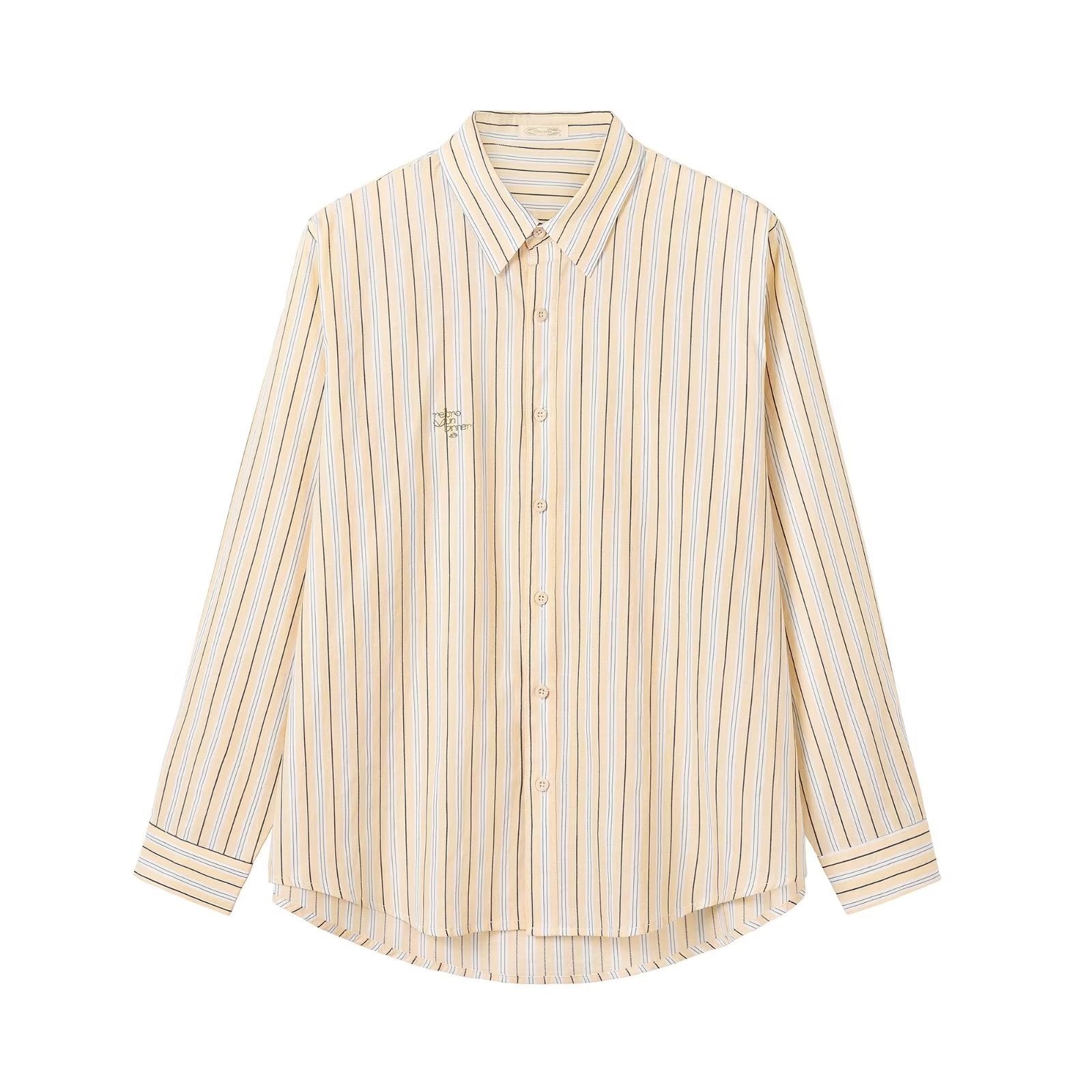 Yellow For Women Striped Long Sleeve Shirt