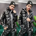 Women's Hooded Padded Cotton Coat Cotton Pants Casual Two-piece Suit