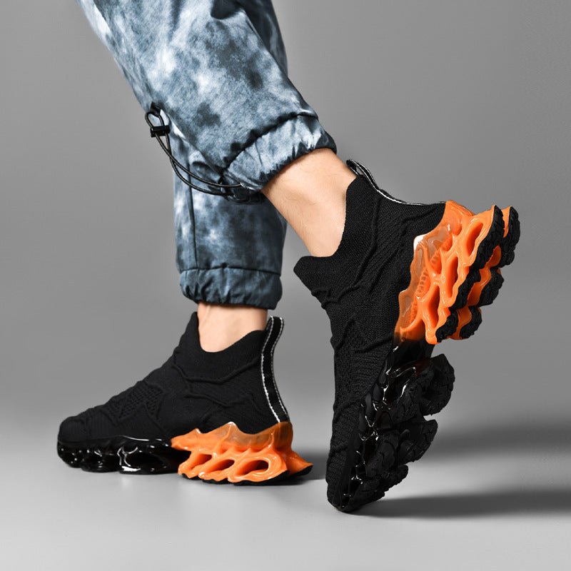 Scarpe da uomo Valstrend, sneakers estivi in mesh traspirante e fly-knit, moderne e leggere per il tempo libero.
