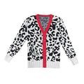 Leopard Print Sweater Cardigan Sweater Women's Loose V-neck