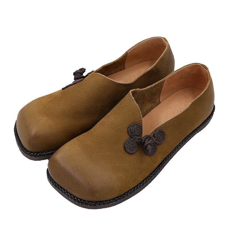 Scarpe femminili rétro artistiche Valstrend, ballerine flat con design colorato e dettagli artistici, vista frontale su sfondo neutro.