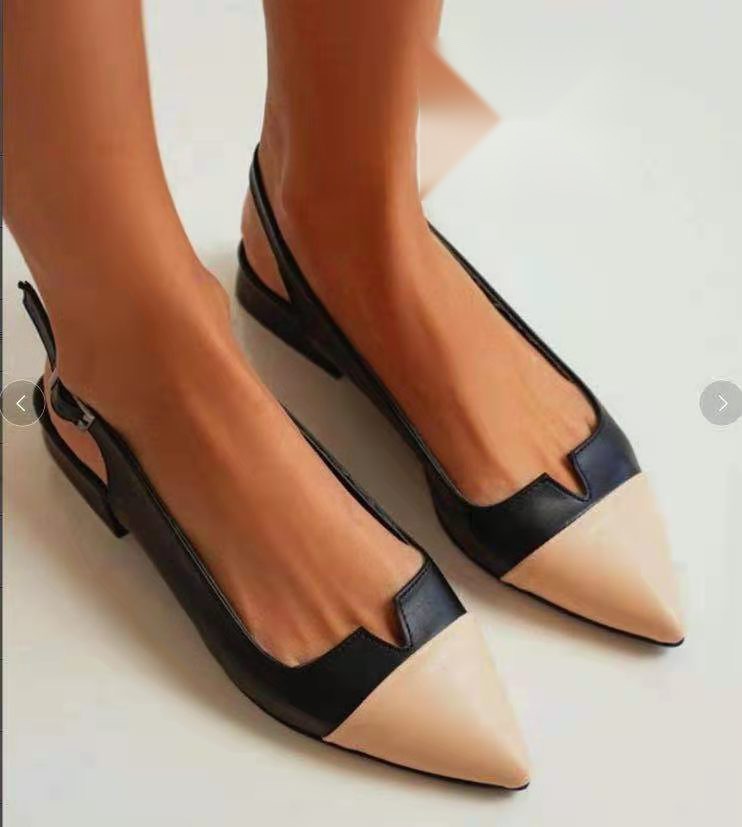 Scarpe donna Valstrend con punta a punta, suola piatta, grandi taglie, colorate e con basso tacco, eleganti e comode.
