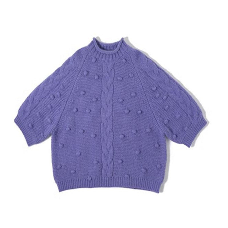 Maglione oversize autunnale e invernale da donna Valstrend, maglia vintage lavorata a maglia morbida e calda.