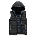 Gilet casual da uomo in cotone con cappuccio, vestibilità comoda e stile semplice, marchio Valstrend shop.