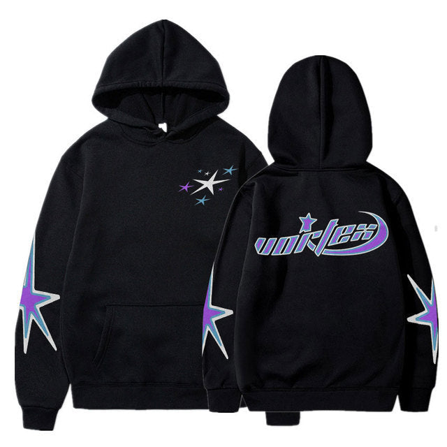 Creative Printing Hooded Men's Sweater