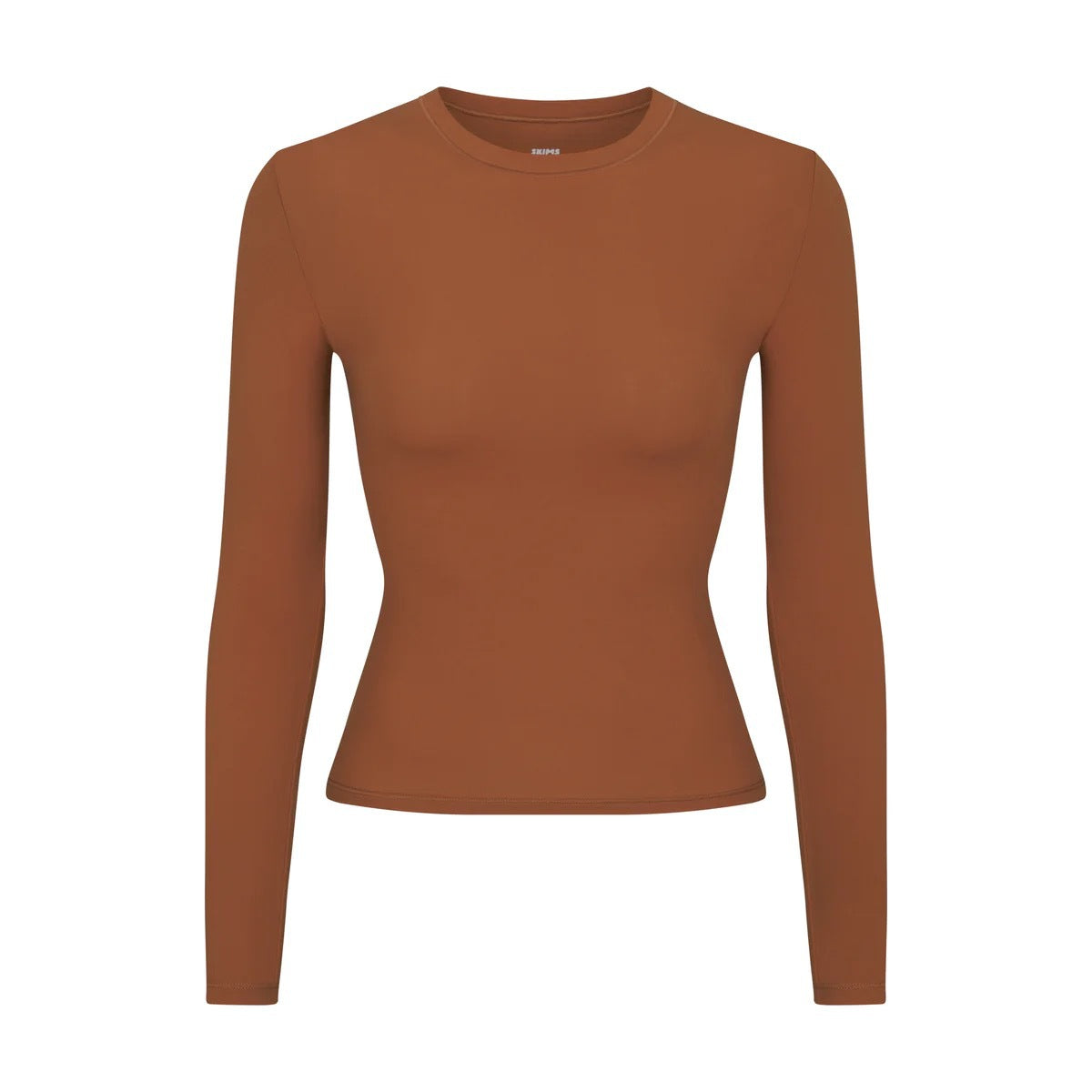 Brushed High-density Nylon Long-sleeved Bottoming Women's Single Wear