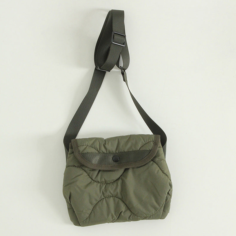 Korean Style Nylon Rhombus Crossbody Bag Casual