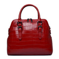 Borsa donna in vera pelle di bovino Valstrend, stile alla moda, con manici e dettagli eleganti in pelle naturale.